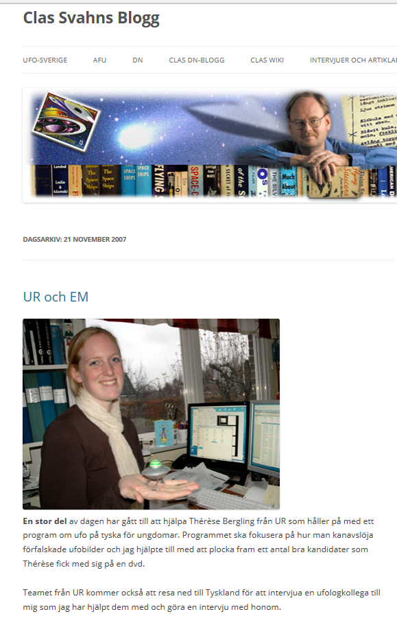 UFO blog m bild