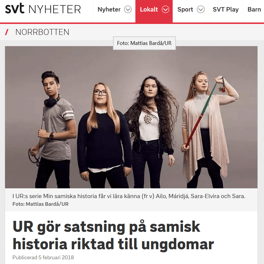 UR satsar på samisk historia bild SVT