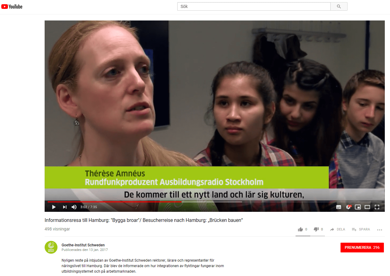 Youtube goethe jag intervjuas